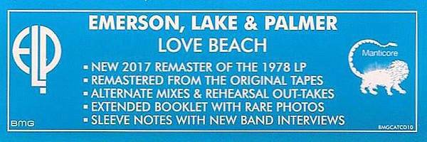 Emerson, Lake and Palmer Love Beach [sticker eu]